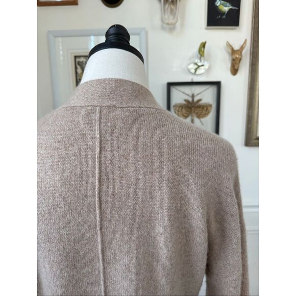 Nordstrom Cashmere Cardigan Sweater Beige Tan $180 M - Picture 5 of 7